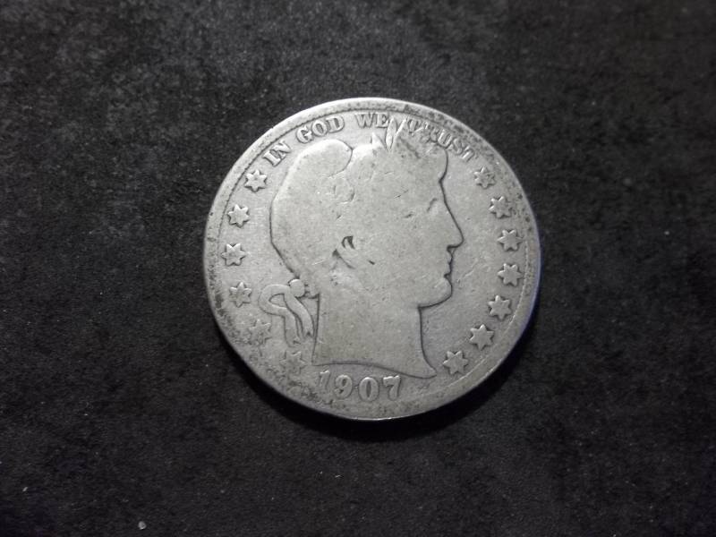 1907 S Barber Half Dollar