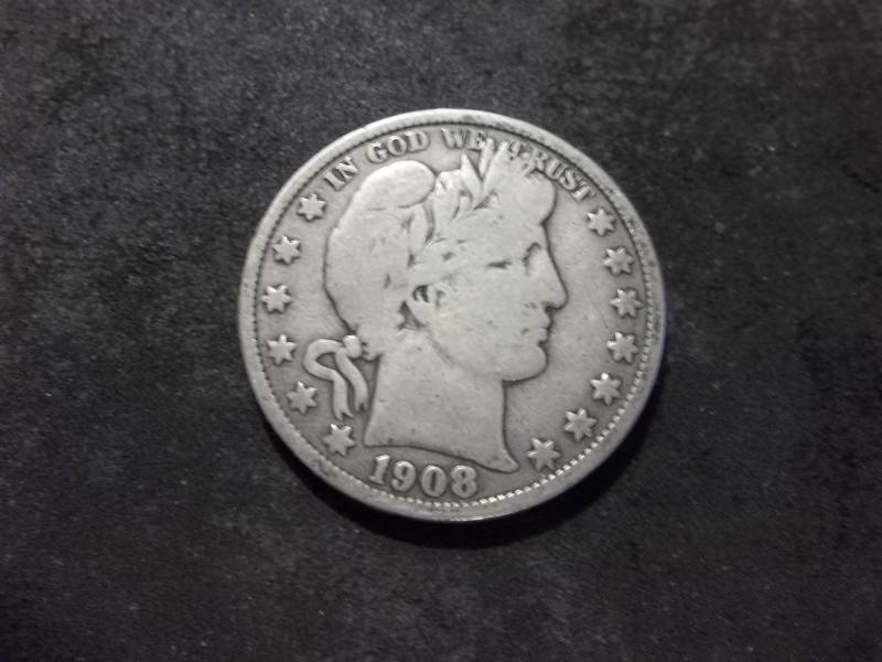 1908 O Barber Half Dollar