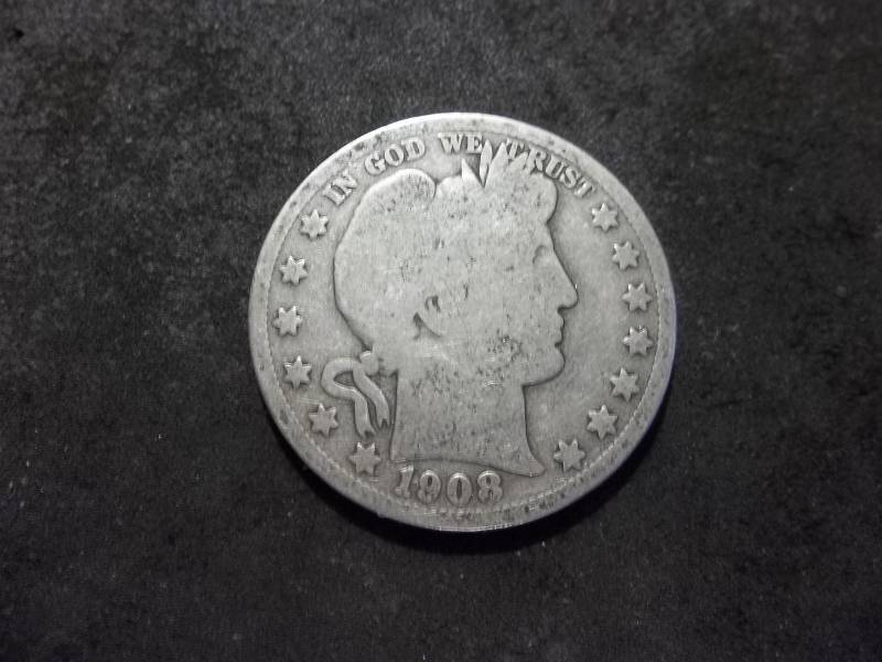 1908 D Barber Half Dollar