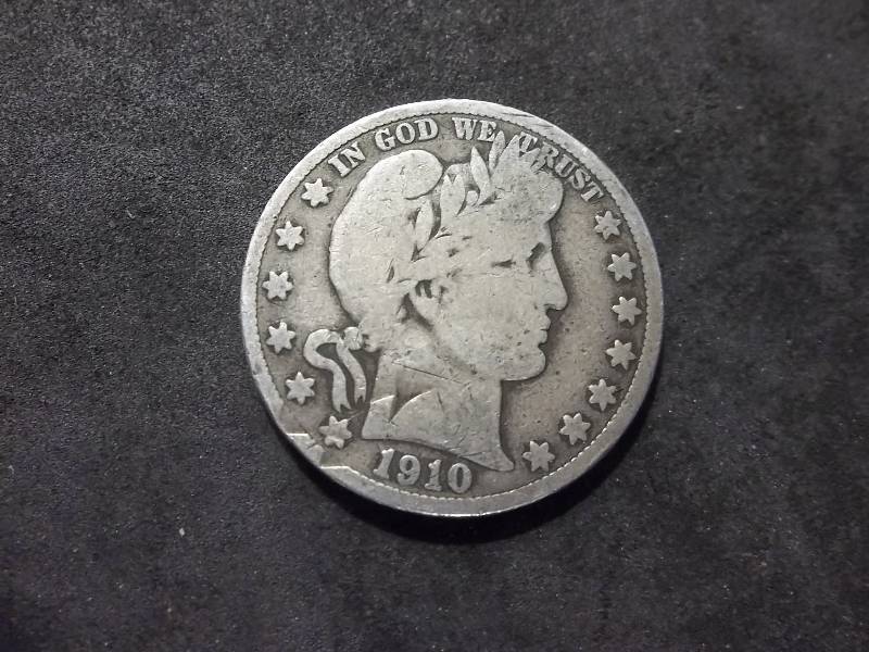 1910 S Barber Half Dollar