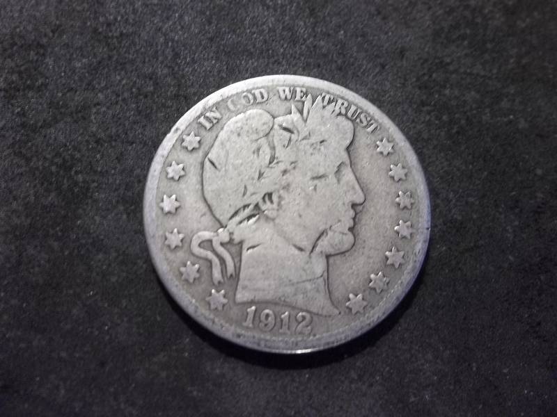 1912 S Barber Half Dollar