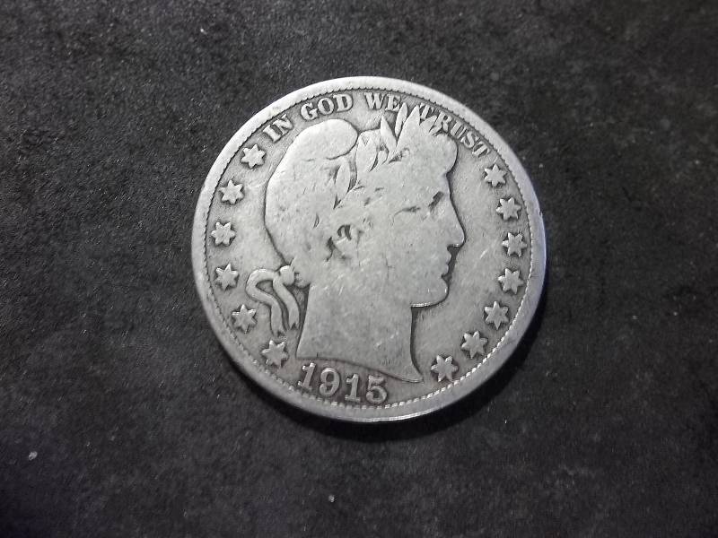 1915 D Barber Half Dollar