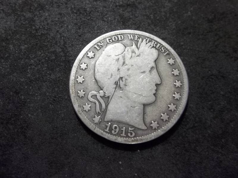 1915 S Barber Half Dollar