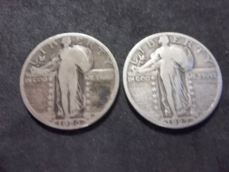 1926, 1927 Standing Liberty Quarters