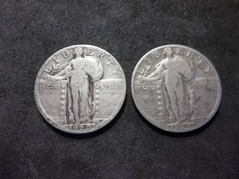 1929, 1929 S Standing Liberty Quarters