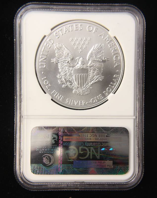 2011-S AMERICAN SILVER EAGLE 1 TROY OZ. .999 FINE SILVER MS70 NGC EARLY RELEASES