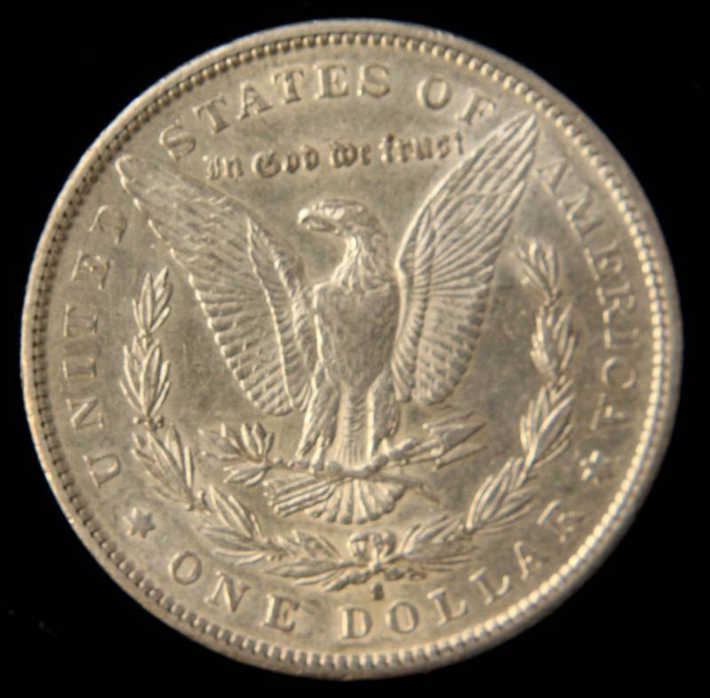 1891-S MORGAN SILVER DOLLAR AU