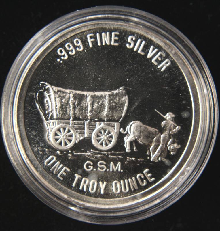 1 TROY OZ. .999 FINE SILVER PROSPECTOR GOLDEN STATE MINT IN AIRTIGHT