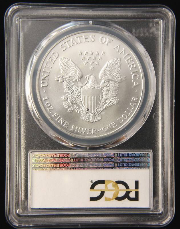 2001 AMERICAN SILVER EAGLE 1 TROY OZ. .999 FINE SILVER DOLLAR MS69 PCGS