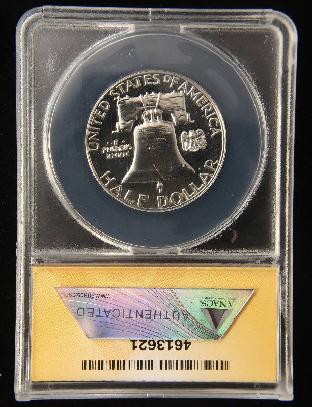 1962 PROOF FRANKLIN SILVER HALF DOLLAR PF66 ANACS