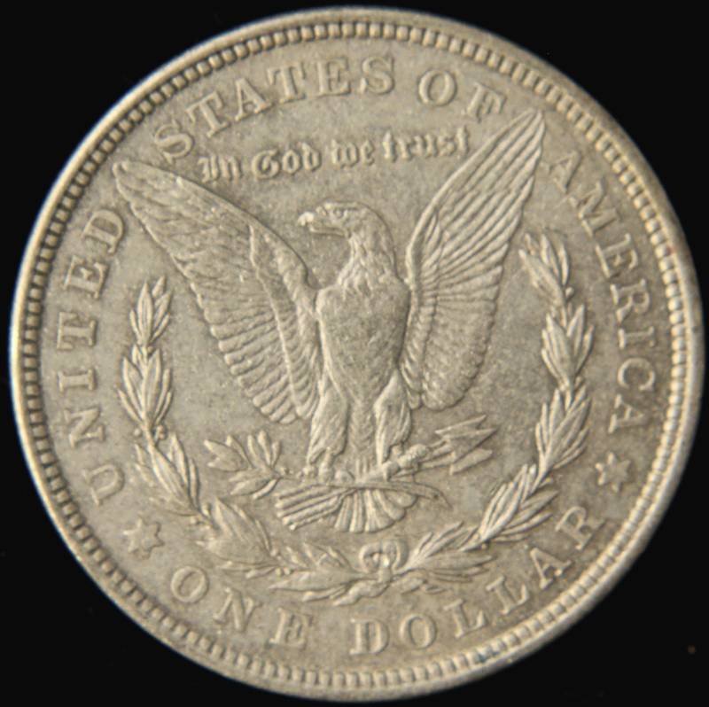 1921 MORGAN SILVER DOLLAR VF