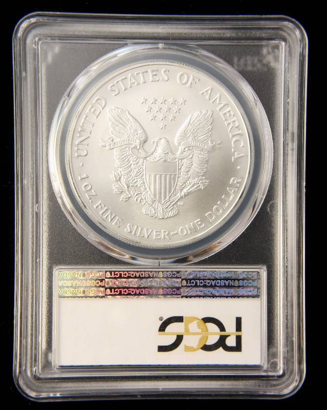 2005 AMERICAN SILVER EAGLE 1 TROY OZ. .999 FINE SILVER DOLLAR MS69 PCGS