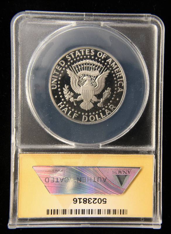 1991-S PROOF KENNEDY HALF DOLLAR PF68 DCAM ANACS