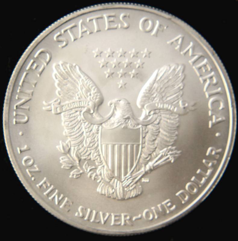 2004 AMERICAN SILVER EAGLE 1 TROY OZ. .999 FINE SILVER DOLLAR