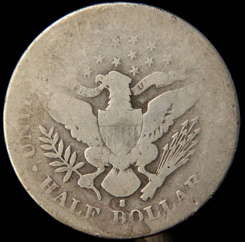 1896-S BARBER SILVER HALF DOLLAR TOUGH DATE
