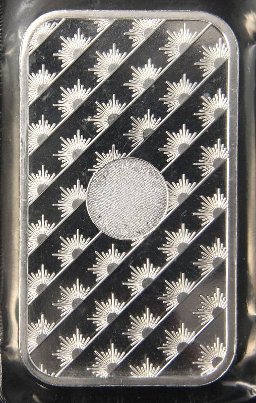 1 TROY OZ. .999 FINE SILVER BAR SUNSHINE MINTING SEALED