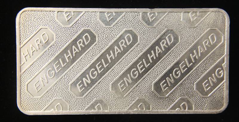 10 TROY Oz. .999 FINE SILVER BAR ENGELHARD