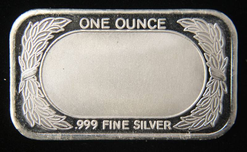 1 TROY OZ. .999 FINE SILVER BAR US FLAG DESIGN