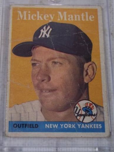 lot 5 image: 1958 Mickey Mantle Authentic Baseball Card