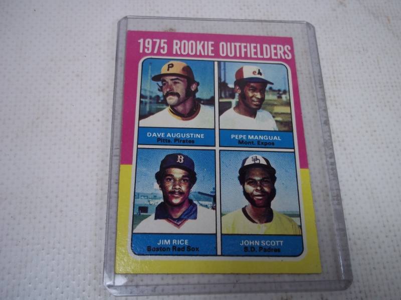 lot 11 image: 1975 Jim Rice Rookie Baseball Card