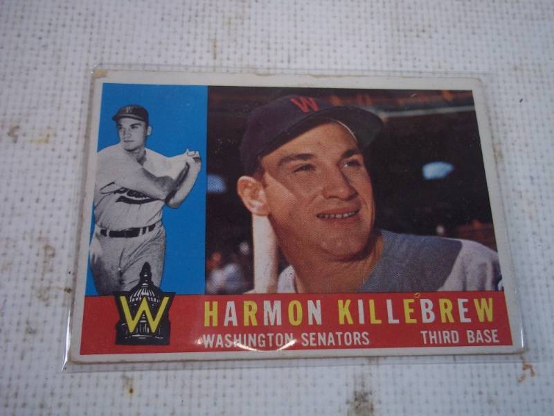 lot 19 image: 1960 Harmon Killebrew Baseball Card