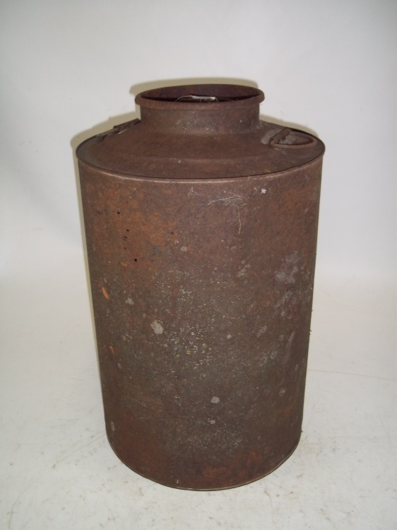 lot 129 image: Vintage 6 Gallon Tin