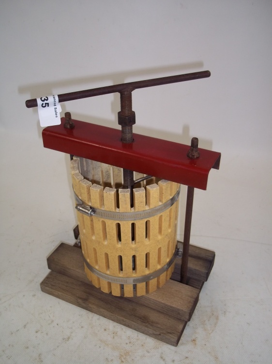 lot 135 image: Cheese  Cider Press