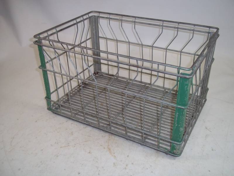 lot 162 image: Shenanigans Metal Milk Crate