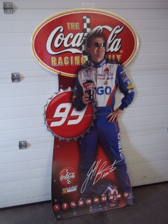 lot 4 image: Jeff Burton Coke Cola Racing Stand Up Rare 2001