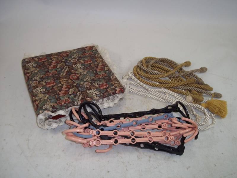 lot 187 image: Photo Album, Curtain Cords and Multi Hangers