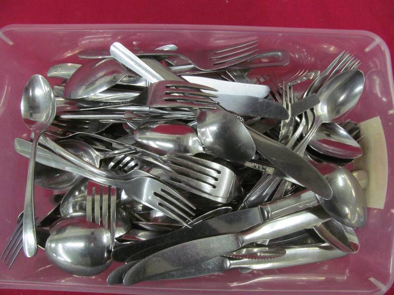 flatware, Keepers Rubbermaid tote