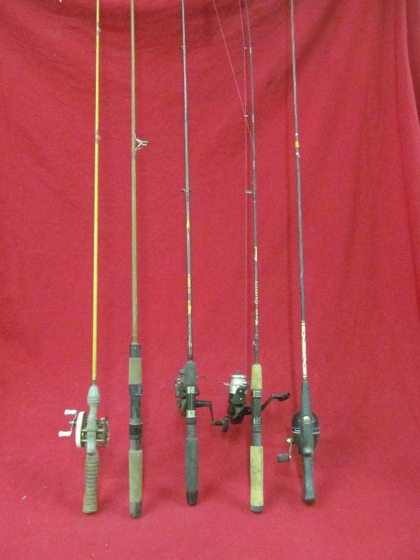 fishing rods, reels