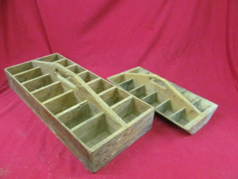 Vintage wood tool boxes