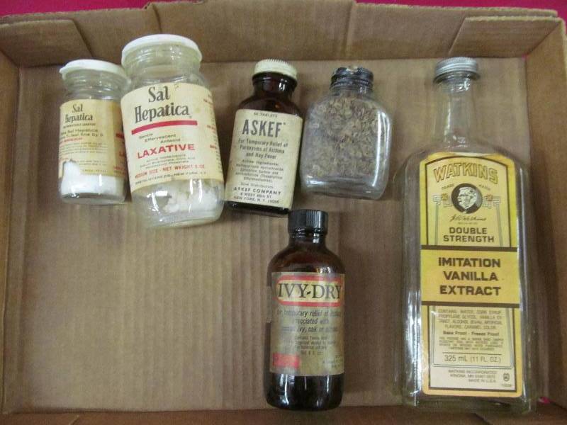 vintage medicine bottles