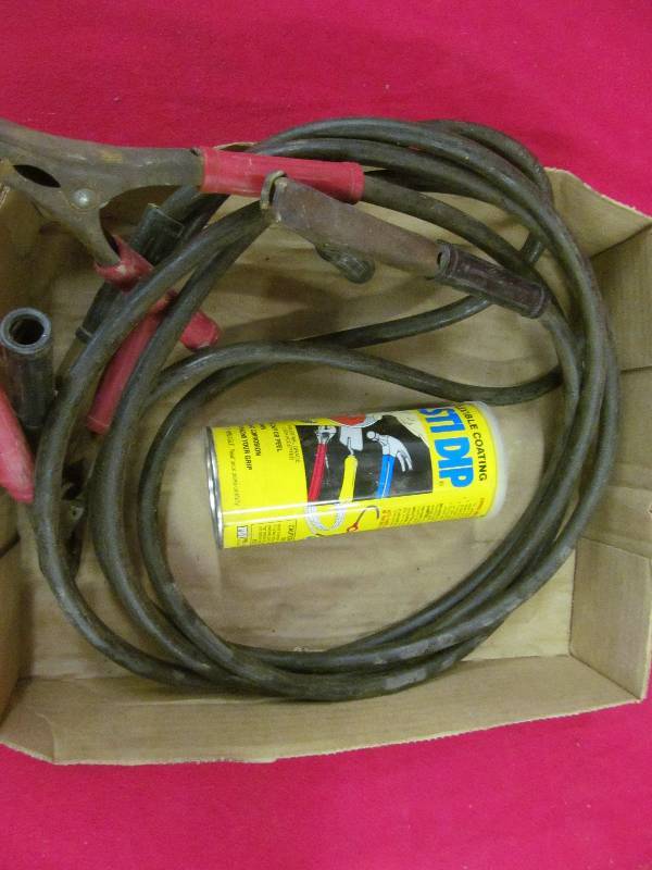 jumper cables, plastic coat dip