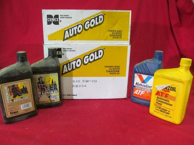 transmission fluid, chain bar oil
