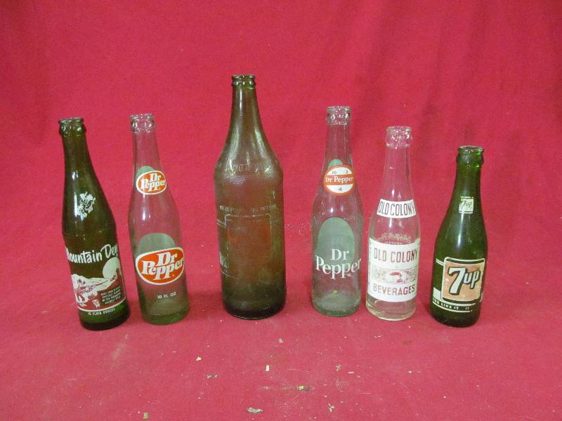 vintage soda bottles