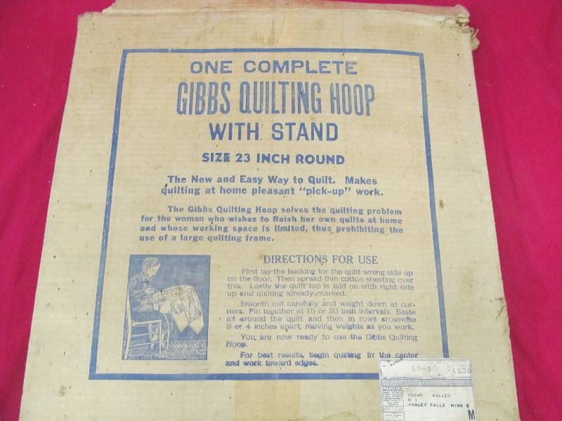 Gibbs quilting hoop