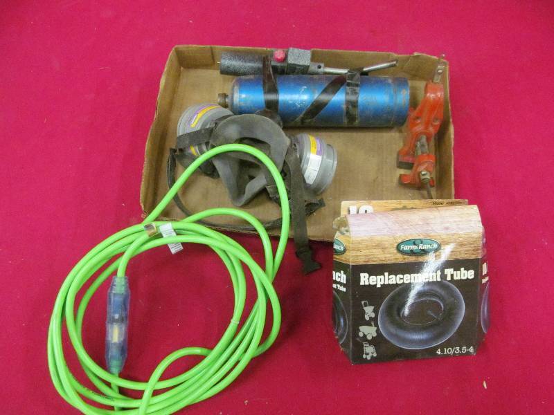 replacement tube, extension cord, torch