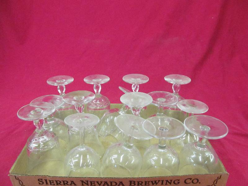 stemmed glasses