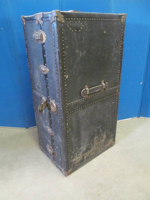 vintage black wardrobe locker
