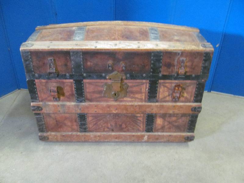 vintage travelers chest