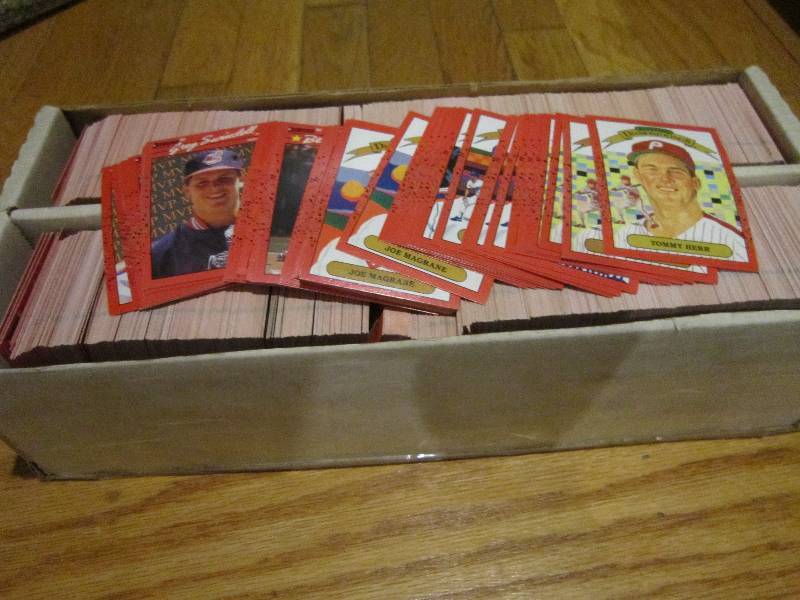 Box of 1990 Donruss baseball cards...