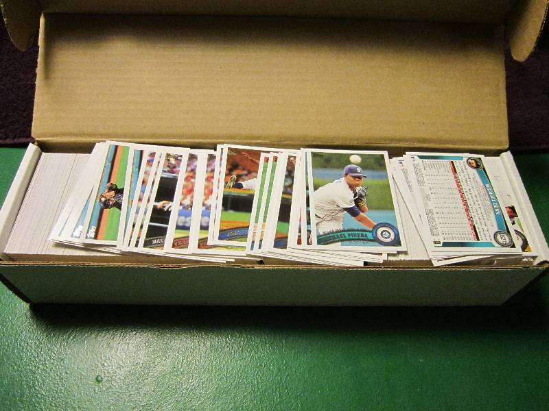 Box of 2011 Topps baseball cards...