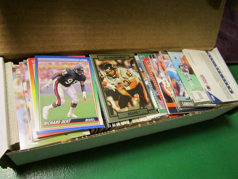 Box of football cards...