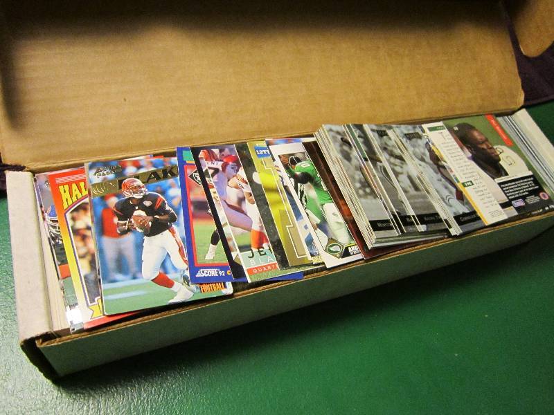 Box of football cards...