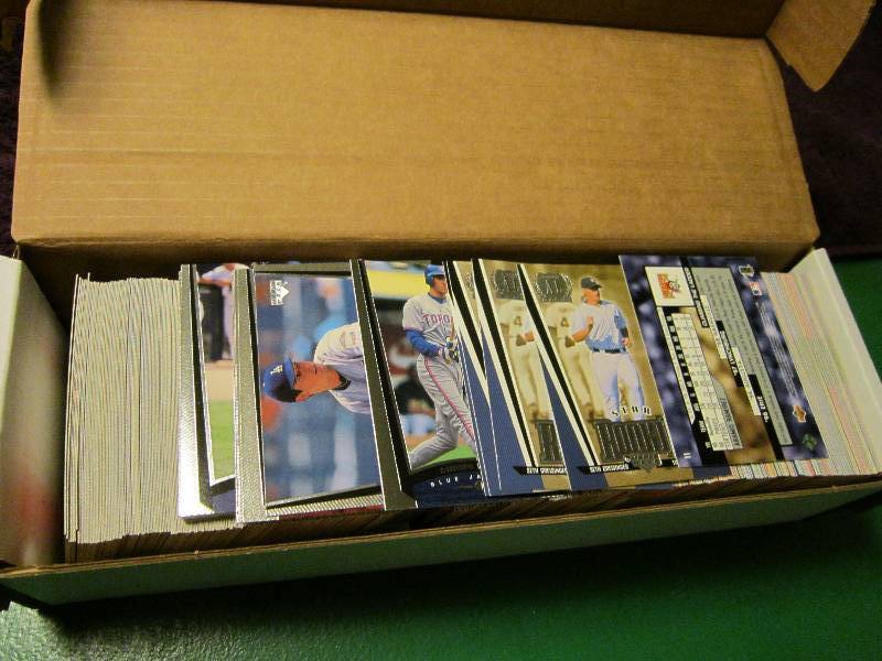 Box of Upper Deck baseball cards...