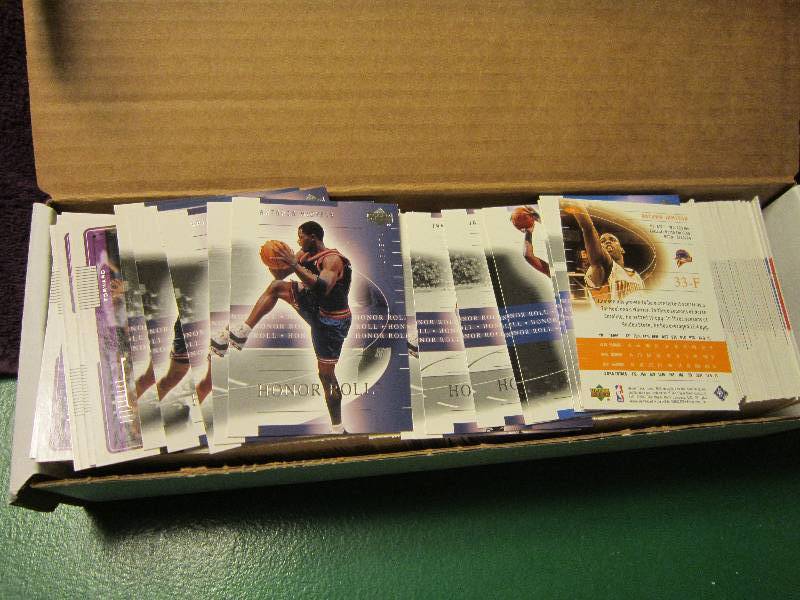 Box of baseketball cards...