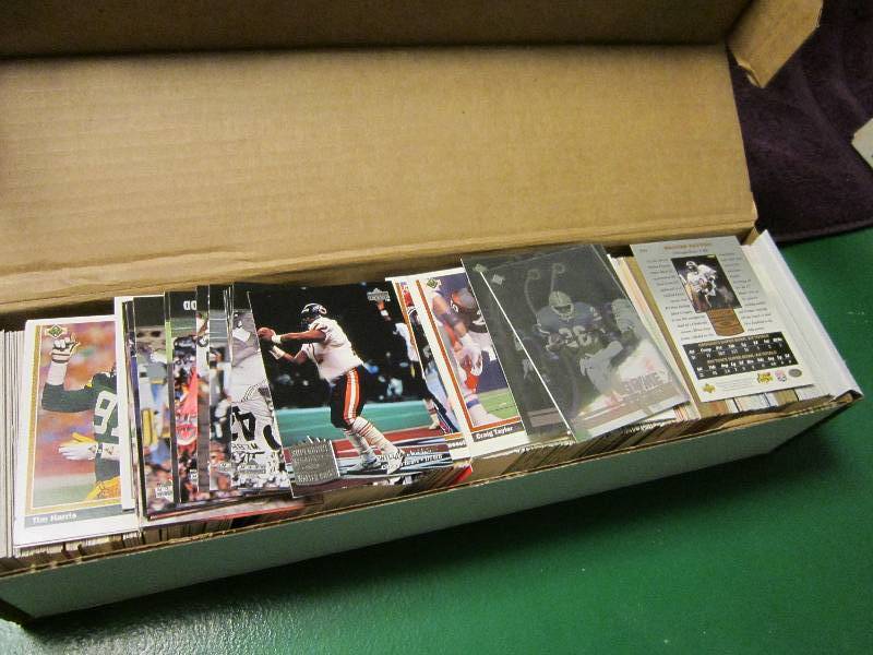 Box of football cards...