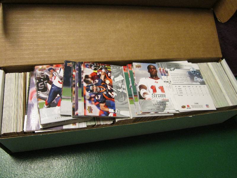 Box of football cards...